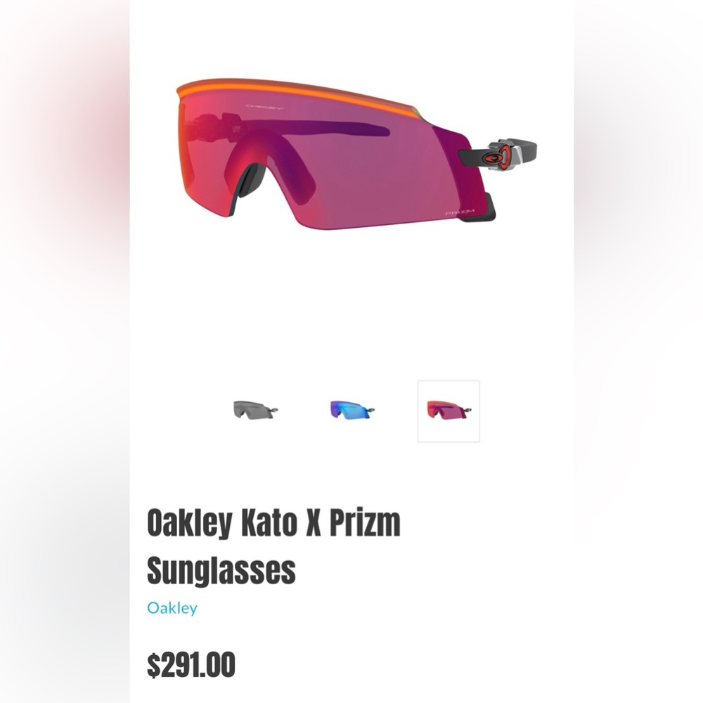 Oakley Kato X Prizm Sunglasses - Red and Purple
